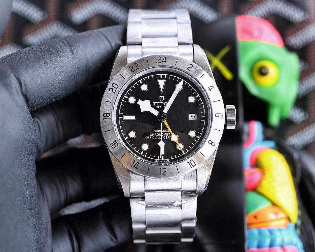 Tudor Black Bay Pro Black Dial Stainless Steel GMT Watch, 41mm, MT5652 Movement