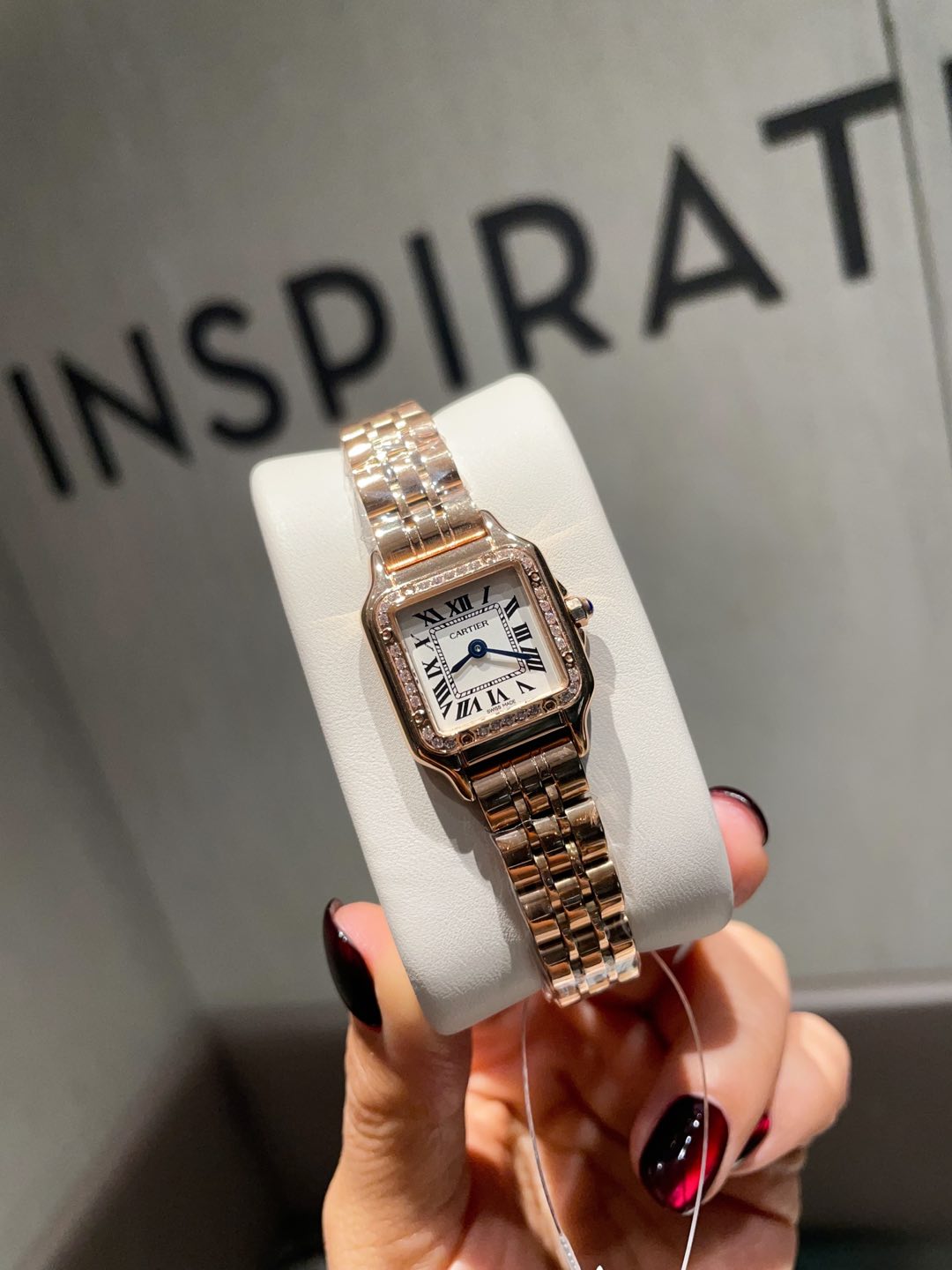 Cartier Tank 20mm Diamond - Set White Dial Roman Numeral Quartz Watch, Quartz Movement