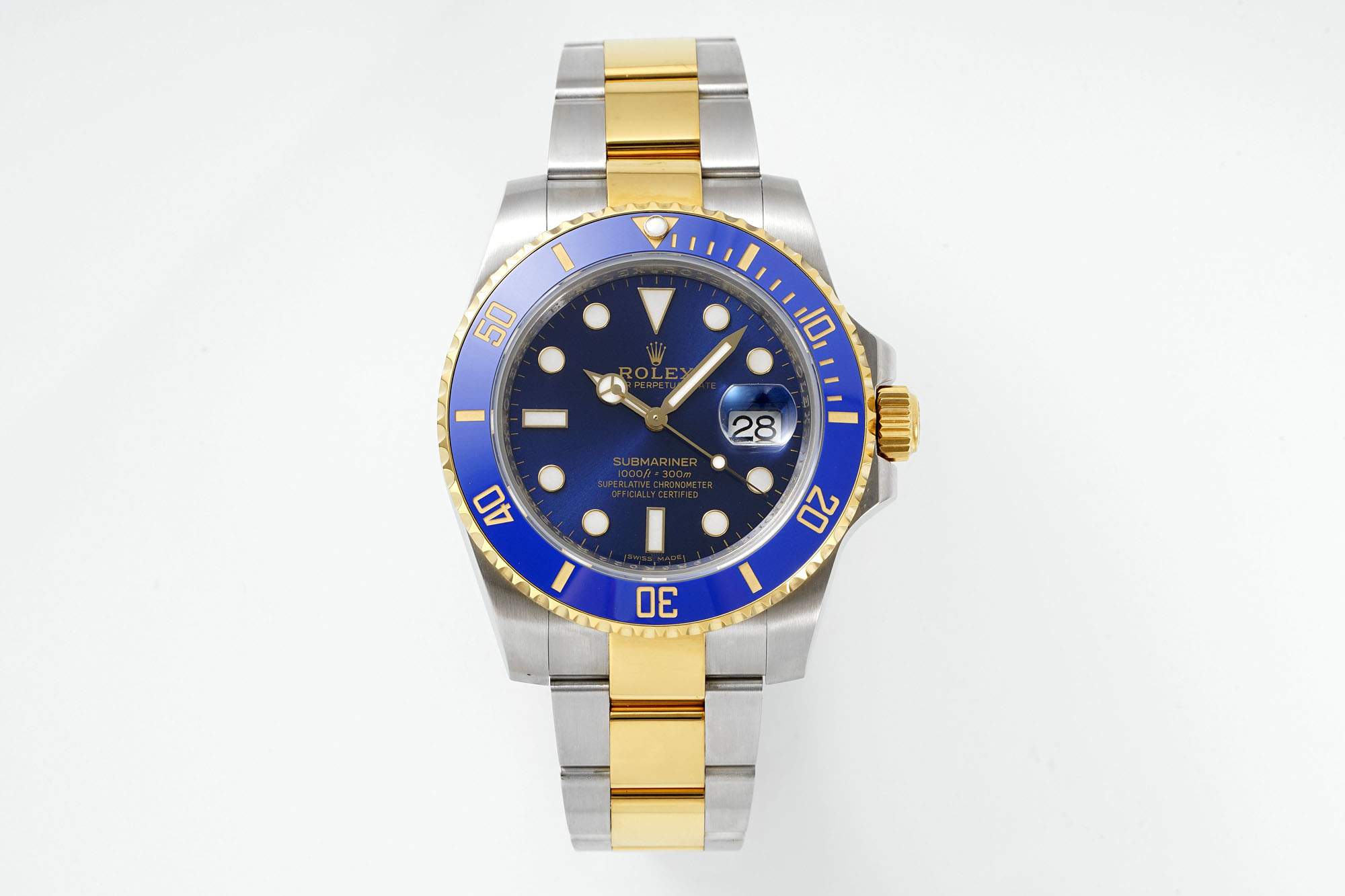 Rolex Submariner 41mm Blue Dial Two - Tone Gold & Steel Watch, Calibre 3235