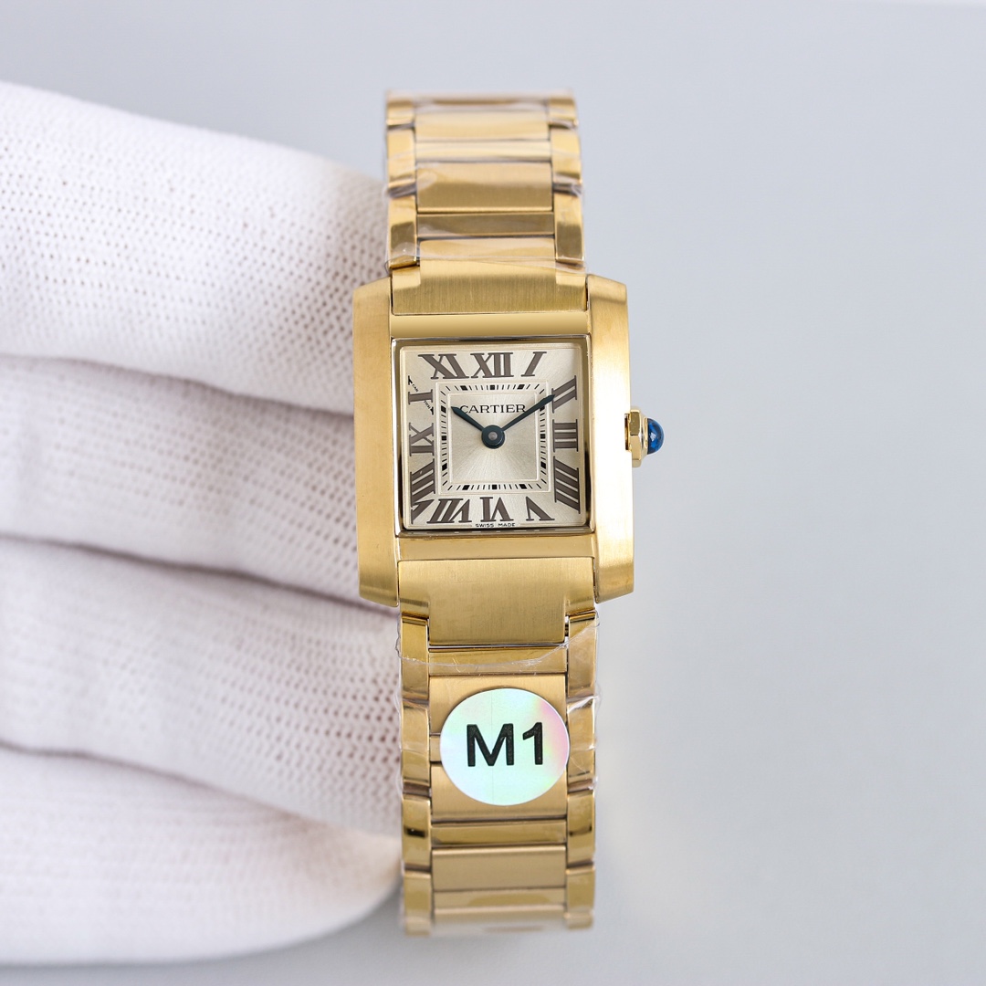Cartier Tank Française 25×30mm Watch, Calibre 057
