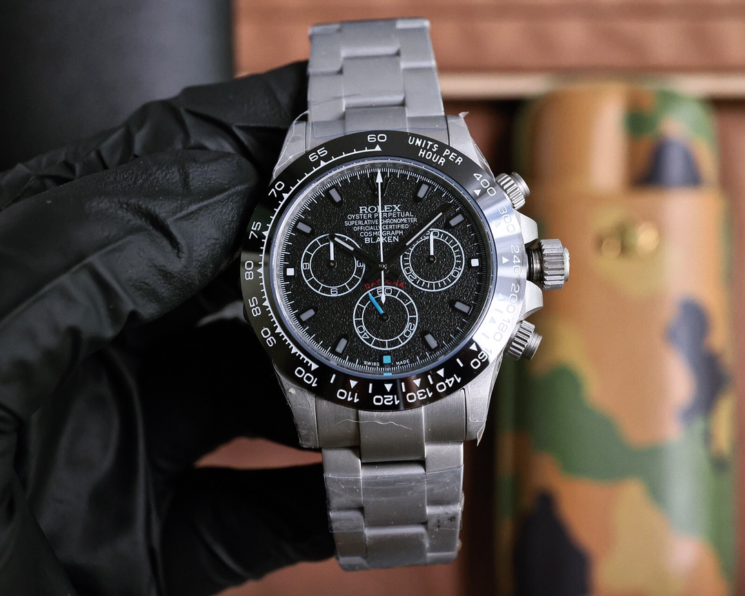 Rolex Cosmograph Daytona 40mm Watch, Calibre 4130 (Customized by Blaken)
