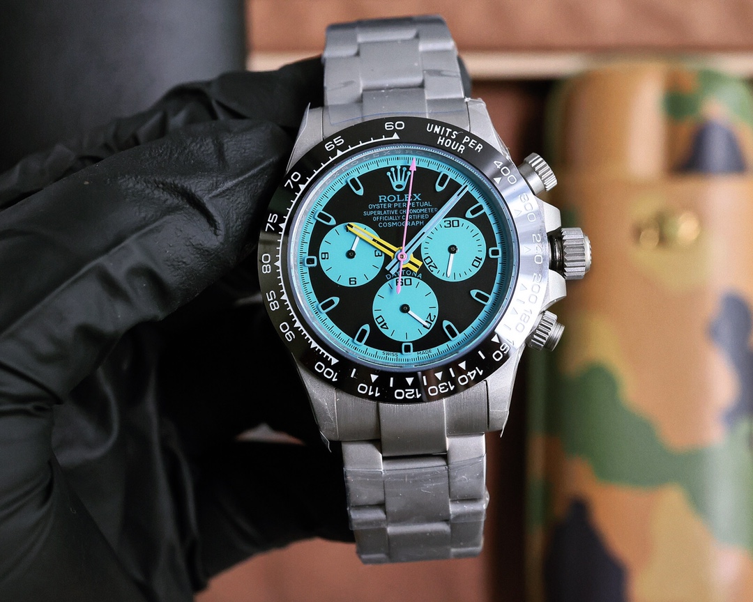 Rolex Cosmograph Daytona 40mm Watch, Calibre 4130 (Customized by Blaken)