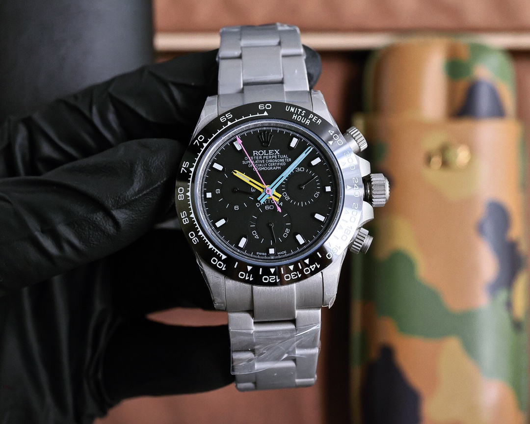 Rolex Cosmograph Daytona 40mm Watch, Calibre 4130 (Customized by Black By Blaken)