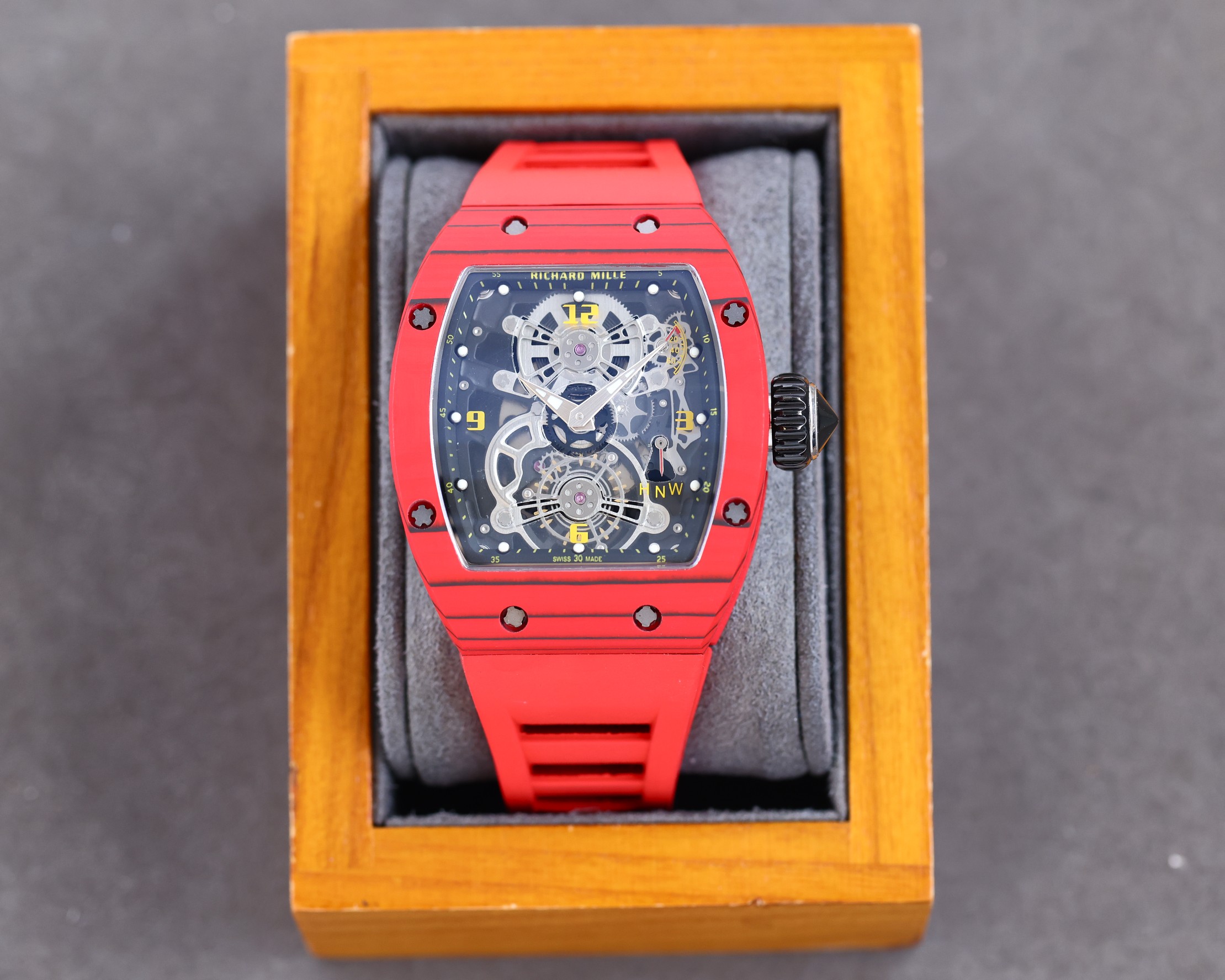 Richard Mille RM17-01 Automatic Skeleton Limited Edition Watch (Red Ceramic Case, Red Rubber Strap - 00/10)