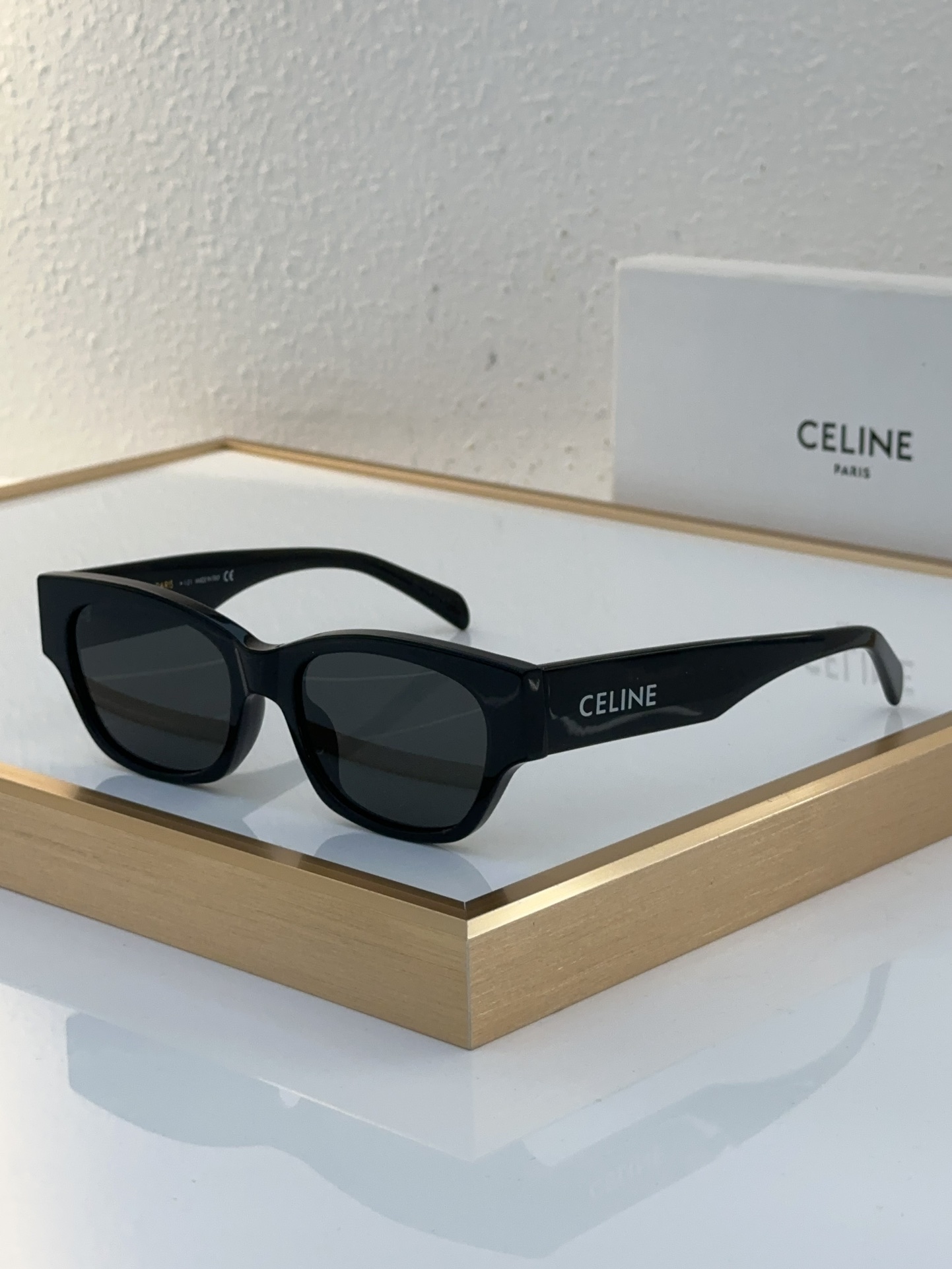 Celine Square Cat - Eye Sunglasses in Bold Blue Acetate (Model: CL4041)