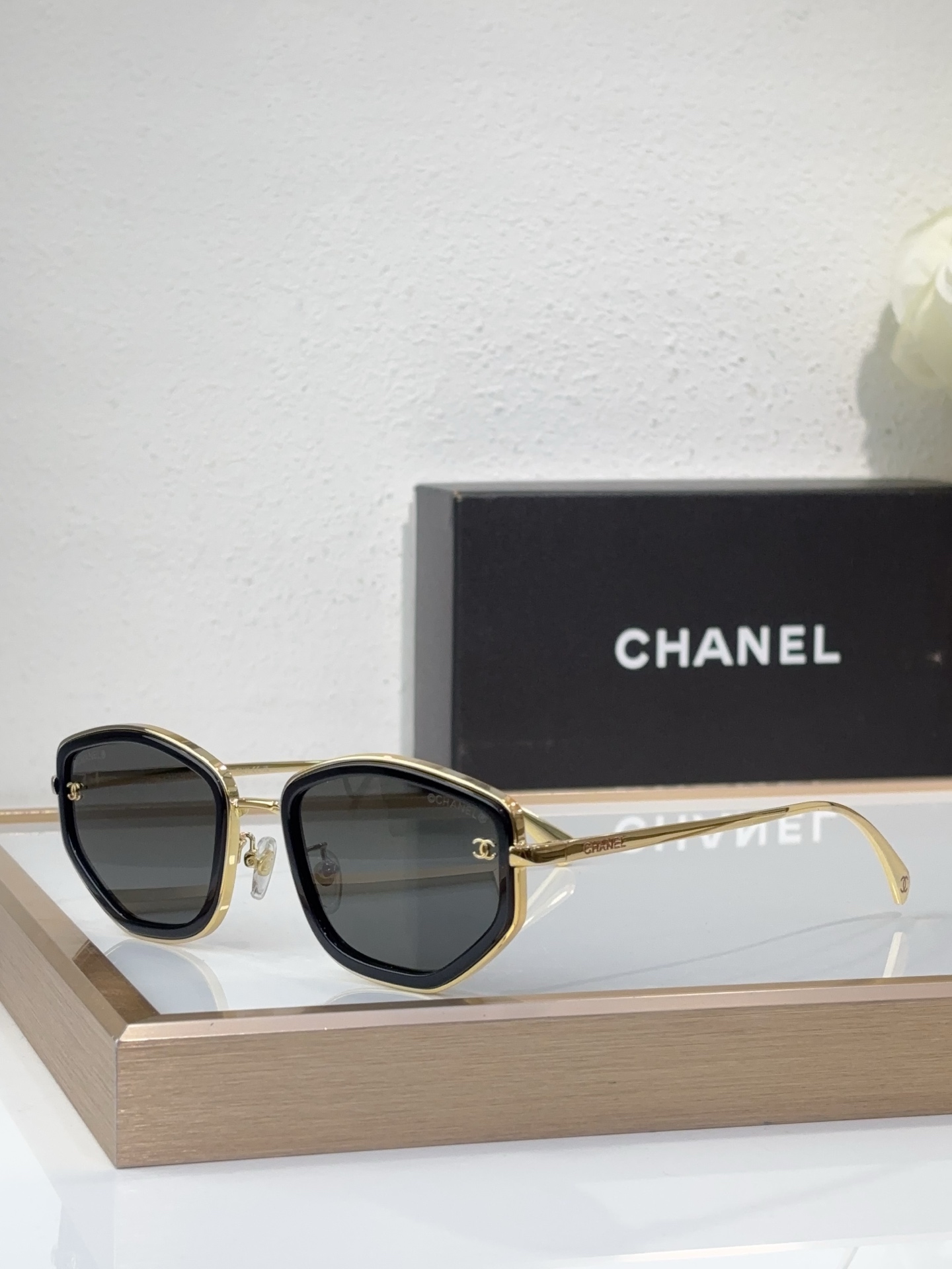 Chanel Geometric Optical Frames with Metal - Acetate Fusion (Model: CH3411)