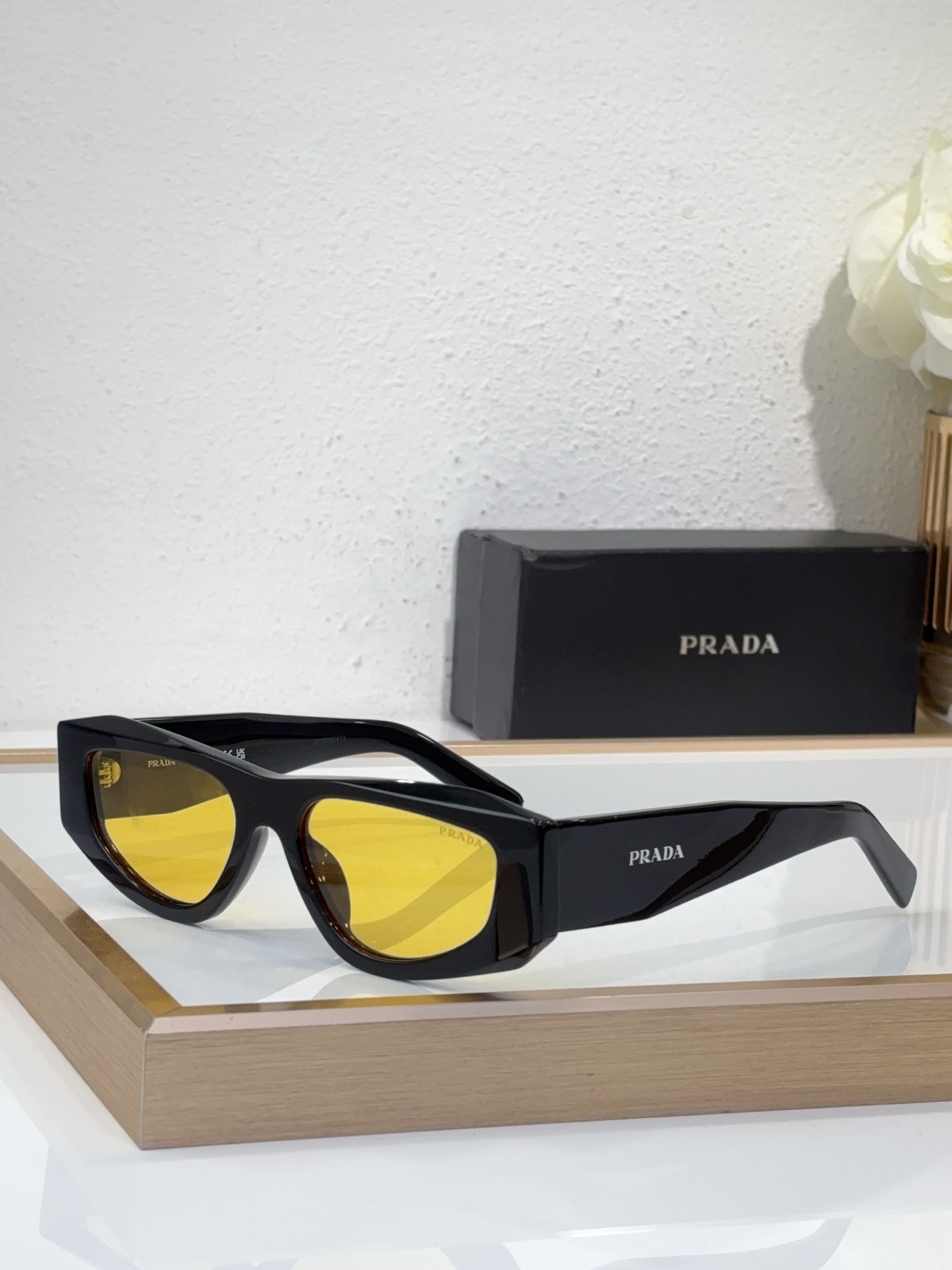 Prada Tortoiseshell Acetate Cat - Eye Sunglasses (Model: PR02XS)