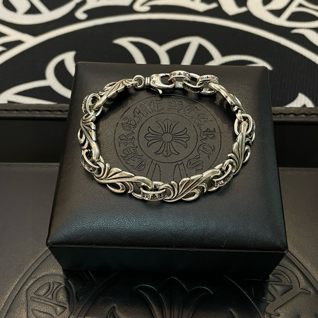 Chrome Hearts 925S Silver Filigree Link Bracelet CH - SFLB358