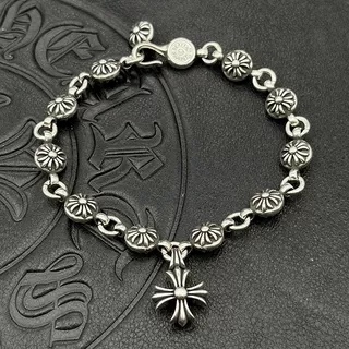 Chrome Hearts 925S Silver Charm Cross Bracelet CH - SCCB344