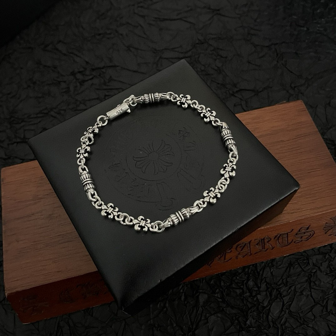Chrome Hearts 925S Silver Filigree - Link Bracelet CH - SFSLB339
