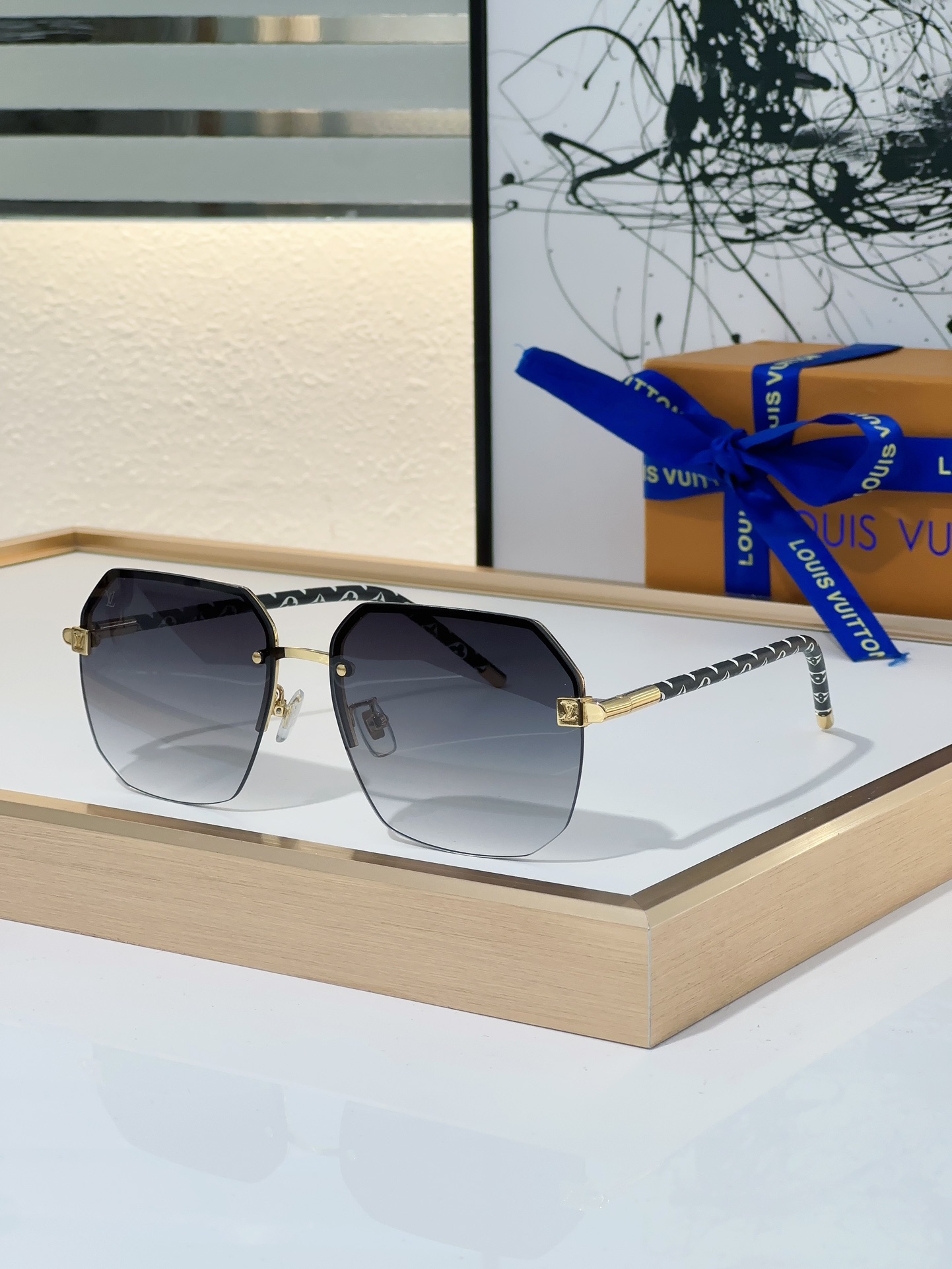 Louis Vuitton Z2125W 1.1 Millionaires Square Sunglasses