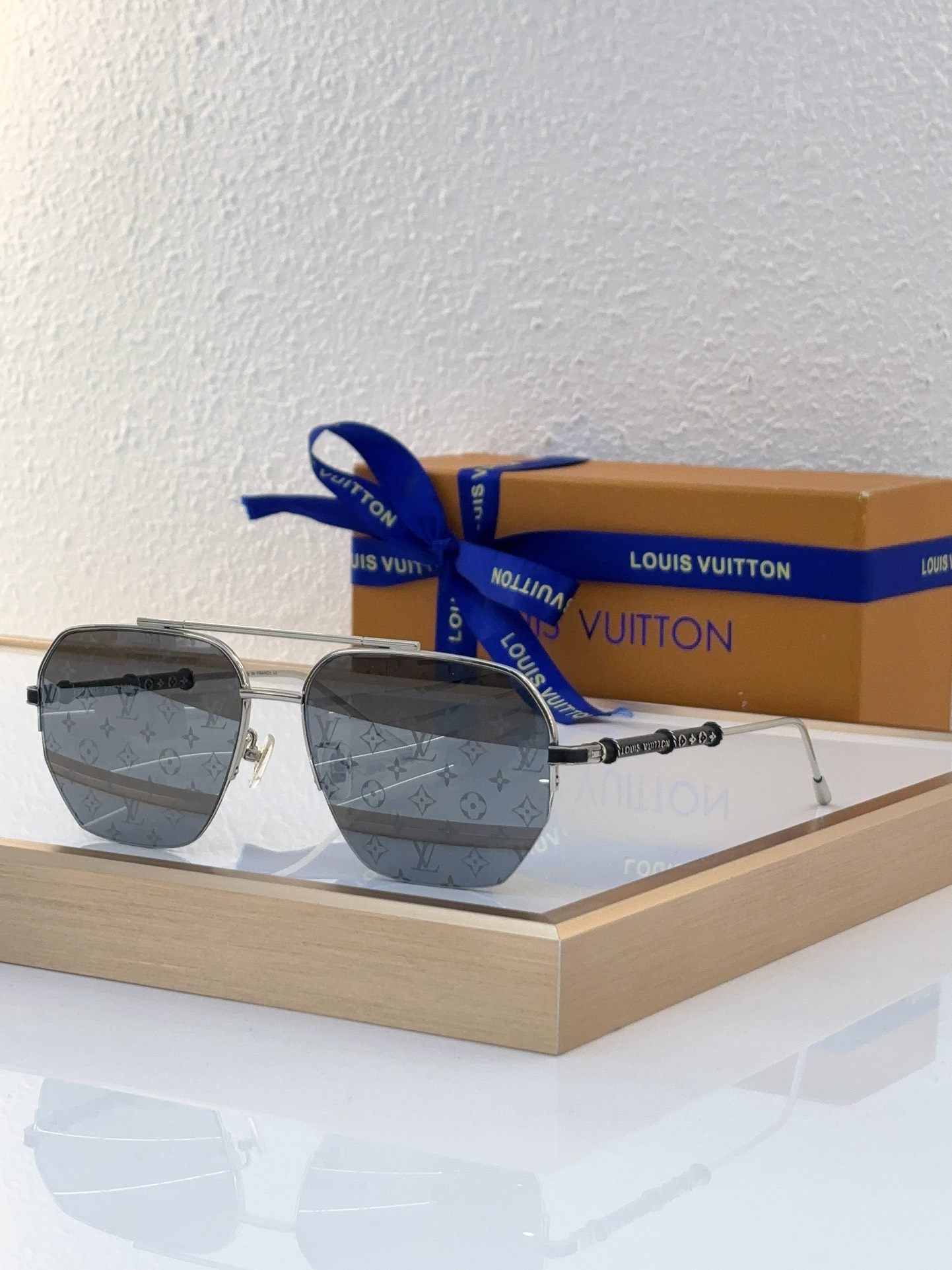 Louis Vuitton Monogram Square Double - Bridge Sunglasses