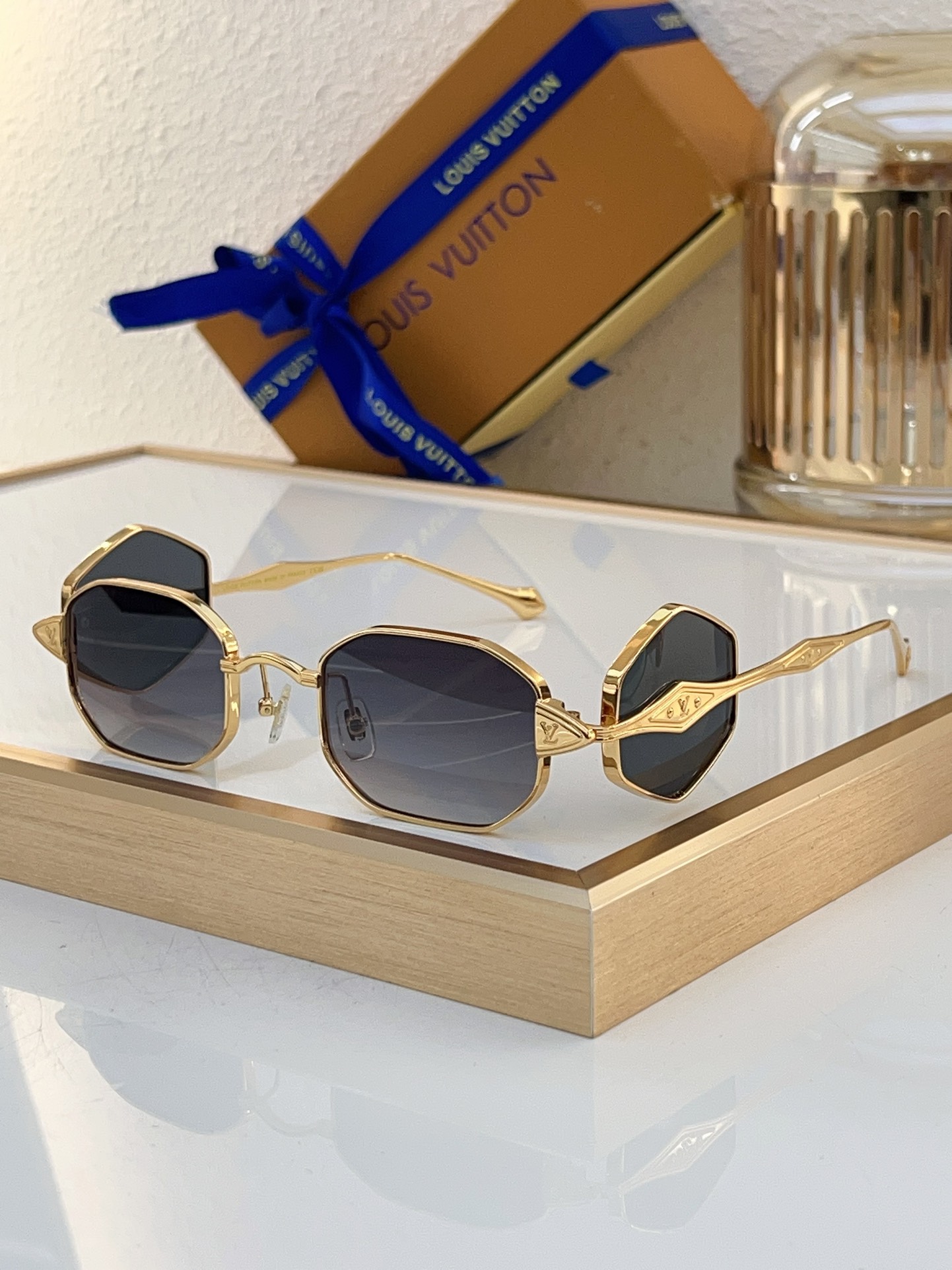 Louis Vuitton Z3190E Square Acetate Sunglasses