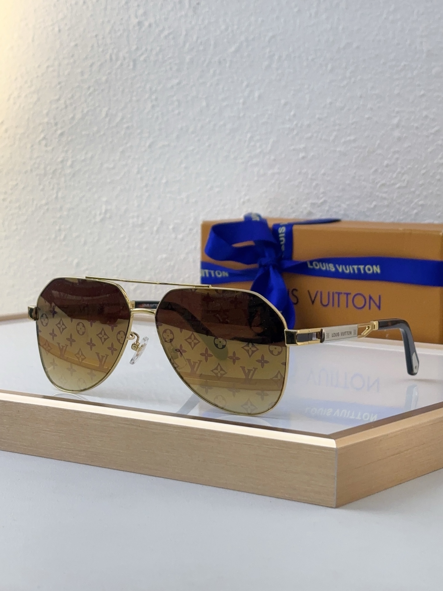Louis Vuitton Z2200E Monogram Aviator Sunglasses