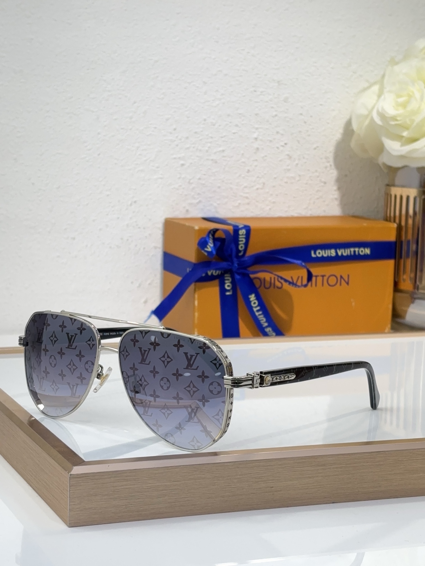 Louis Vuitton Z1980E Monogram Aviator Sunglasses