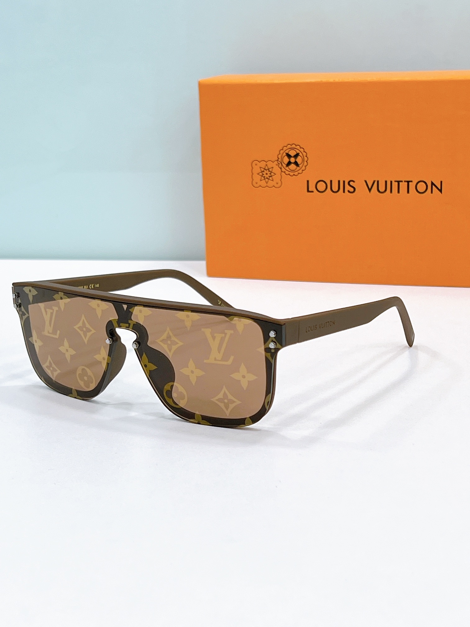 Louis Vuitton Z2030E Monogram Shield Sunglasses