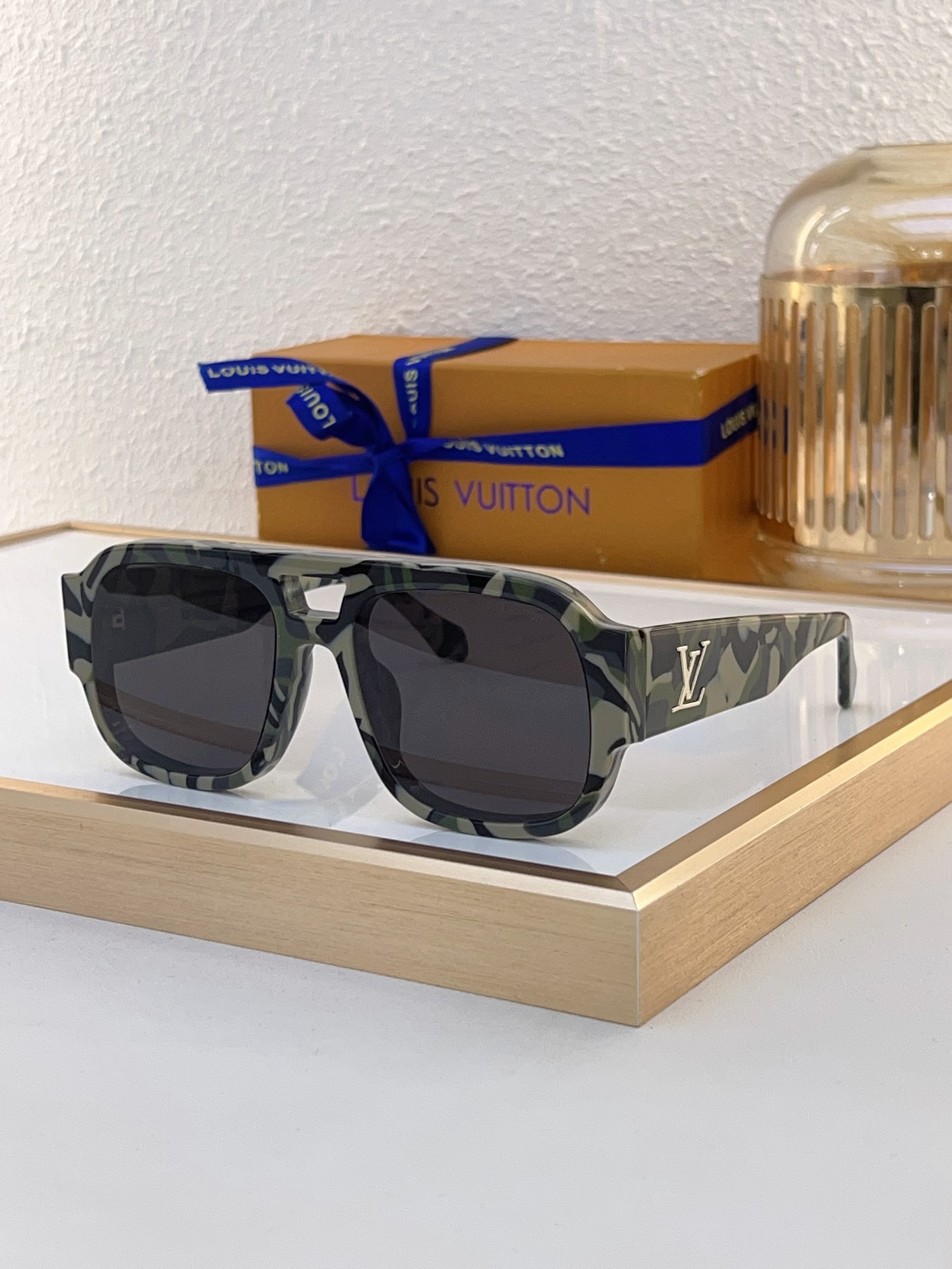 Louis Vuitton Z1899E Camouflage Square Sunglasses