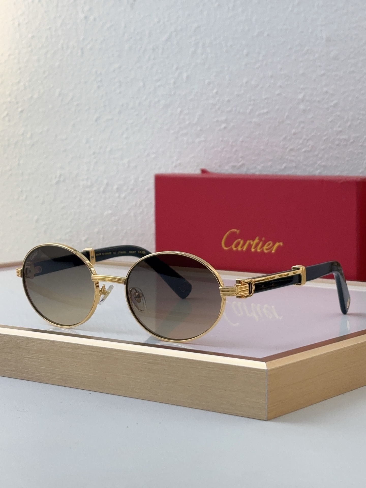 Cartier CT0611S Oval - Shaped Sunglasses