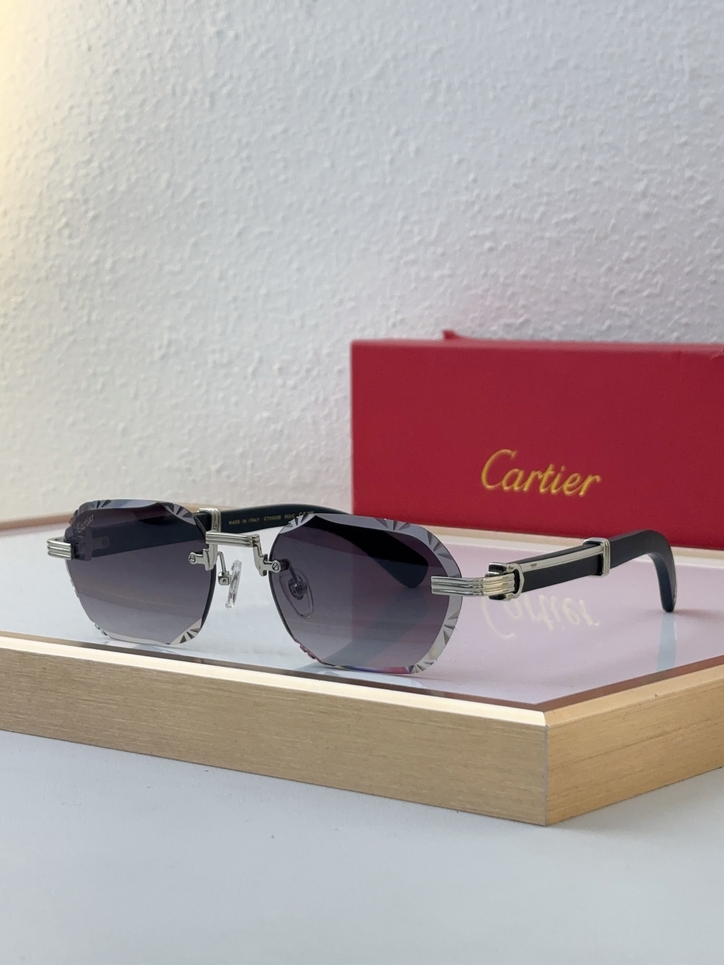 Cartier CT0031S Rimless Oval - Shaped Optical Glasses
