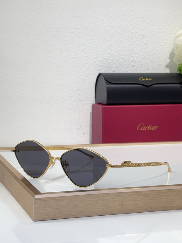 Cartier CT0618S Cat - Eye Metal Sunglasses