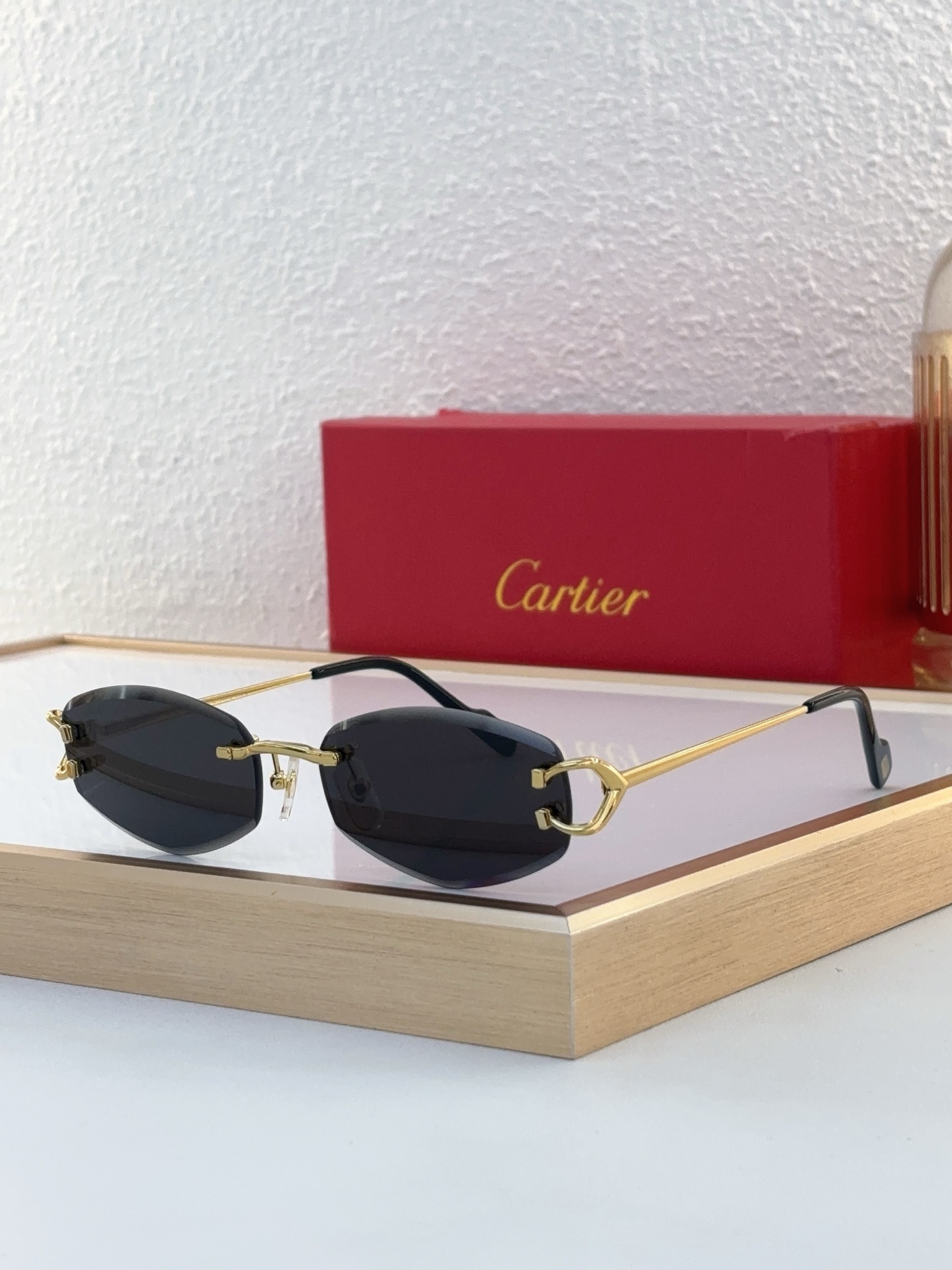 Cartier CT0556S Rimless “C” - Buckle Sunglasses