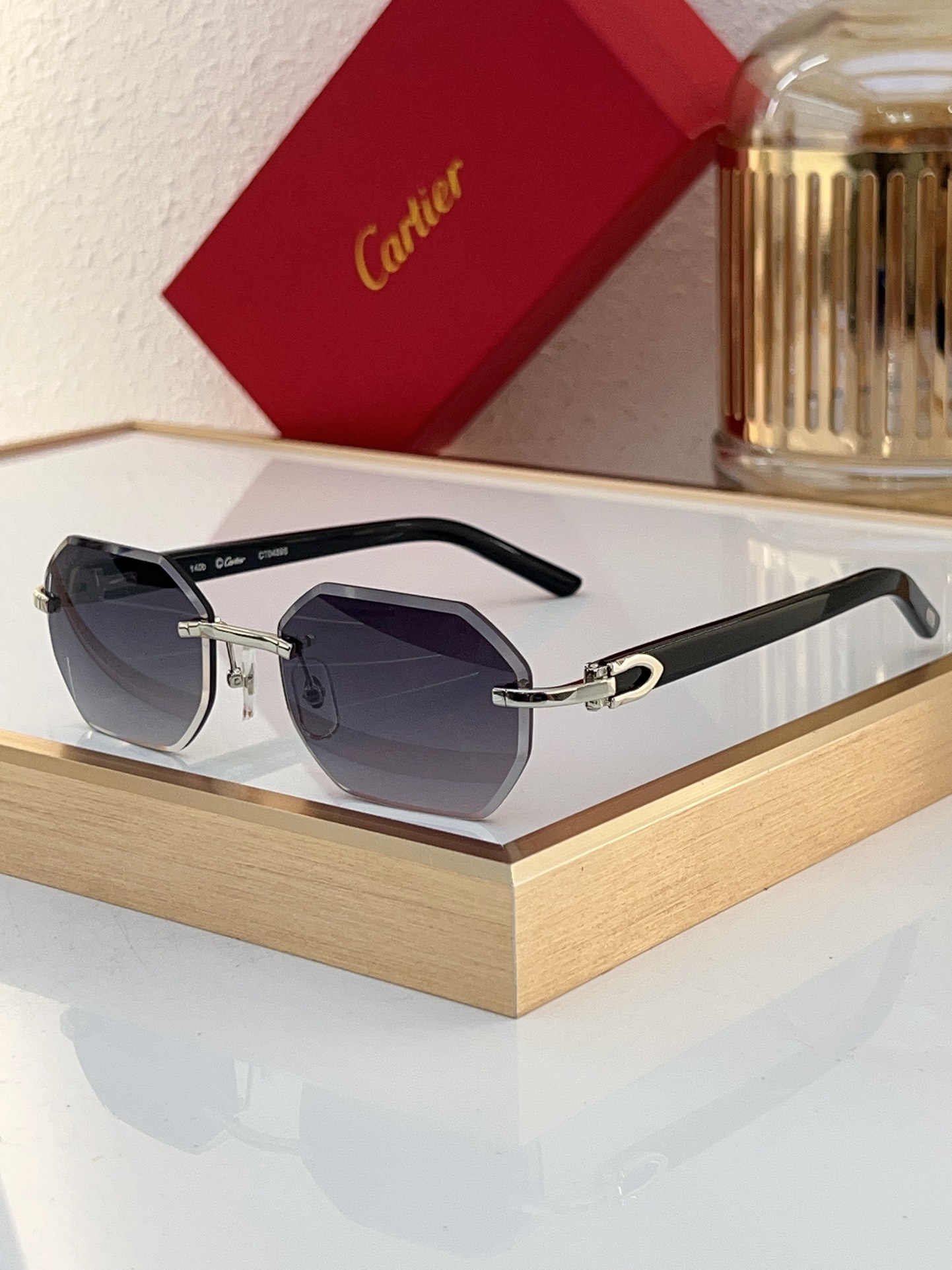 Cartier CT0439S Square Cat-Eye Sunglasses