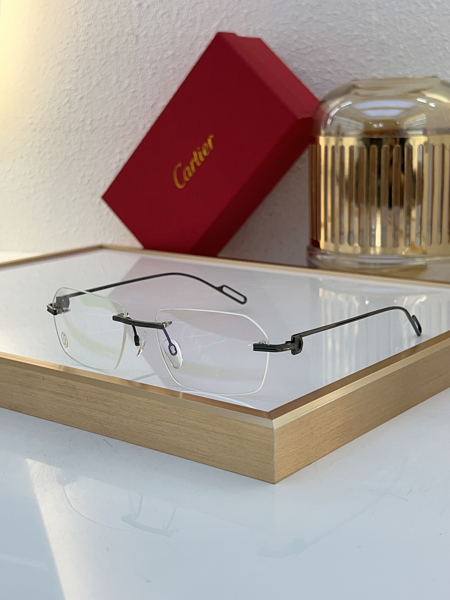 Cartier CT0162O Rimless Eyeglasses