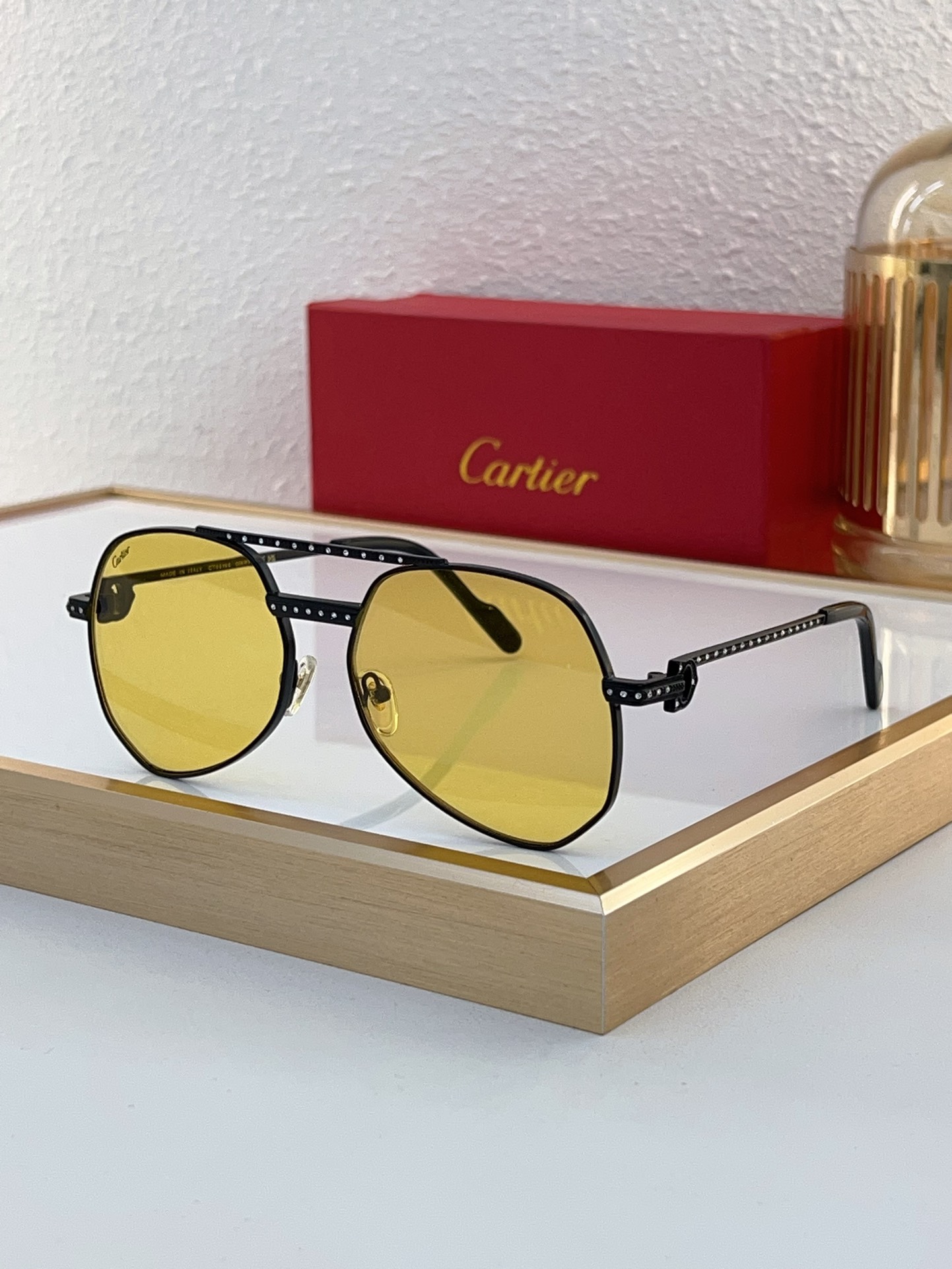 Cartier CT0519S Round-Frame Sunglasses