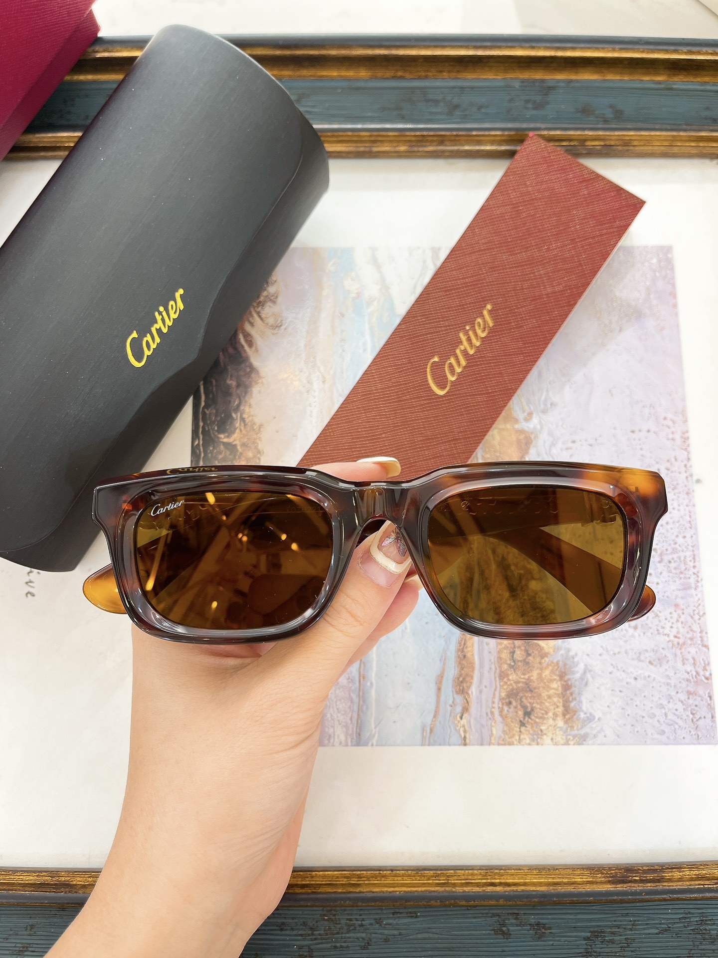 Cartier CT0508S Classic Square Sunglasses