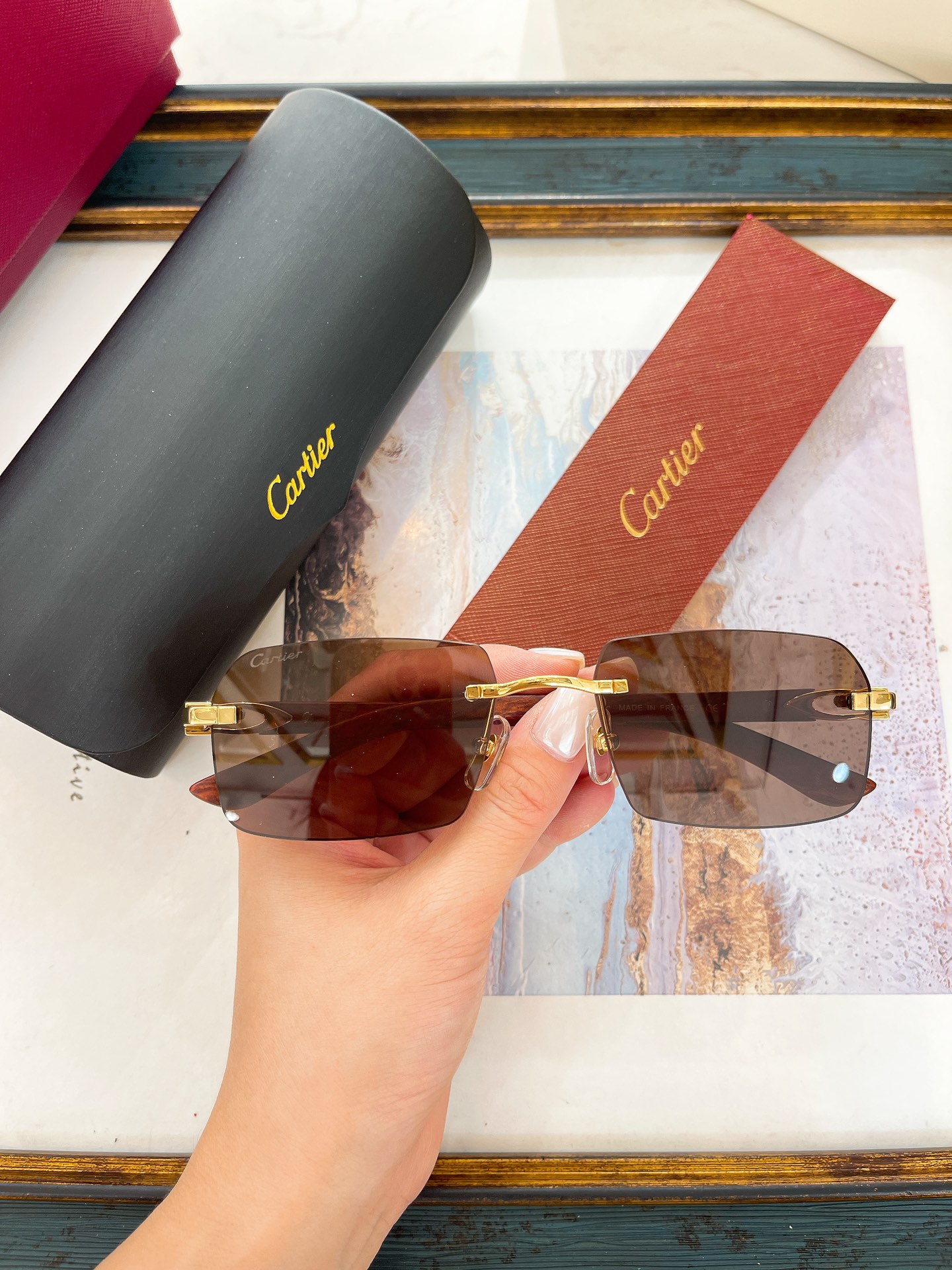 Cartier CT0453O Acetate-Frame Gradient-Tinted Sunglasses