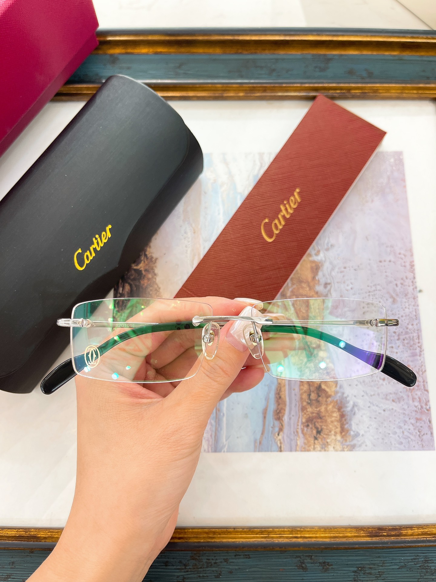 Cartier 8201061 Rectangular Optical Glasses