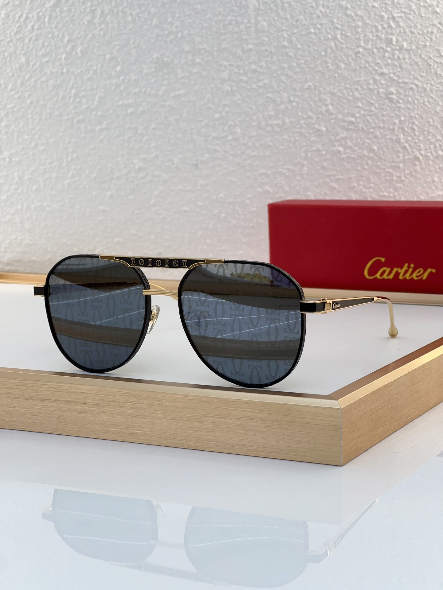 Cartier 0417 Luxury Aviator Sunglasses