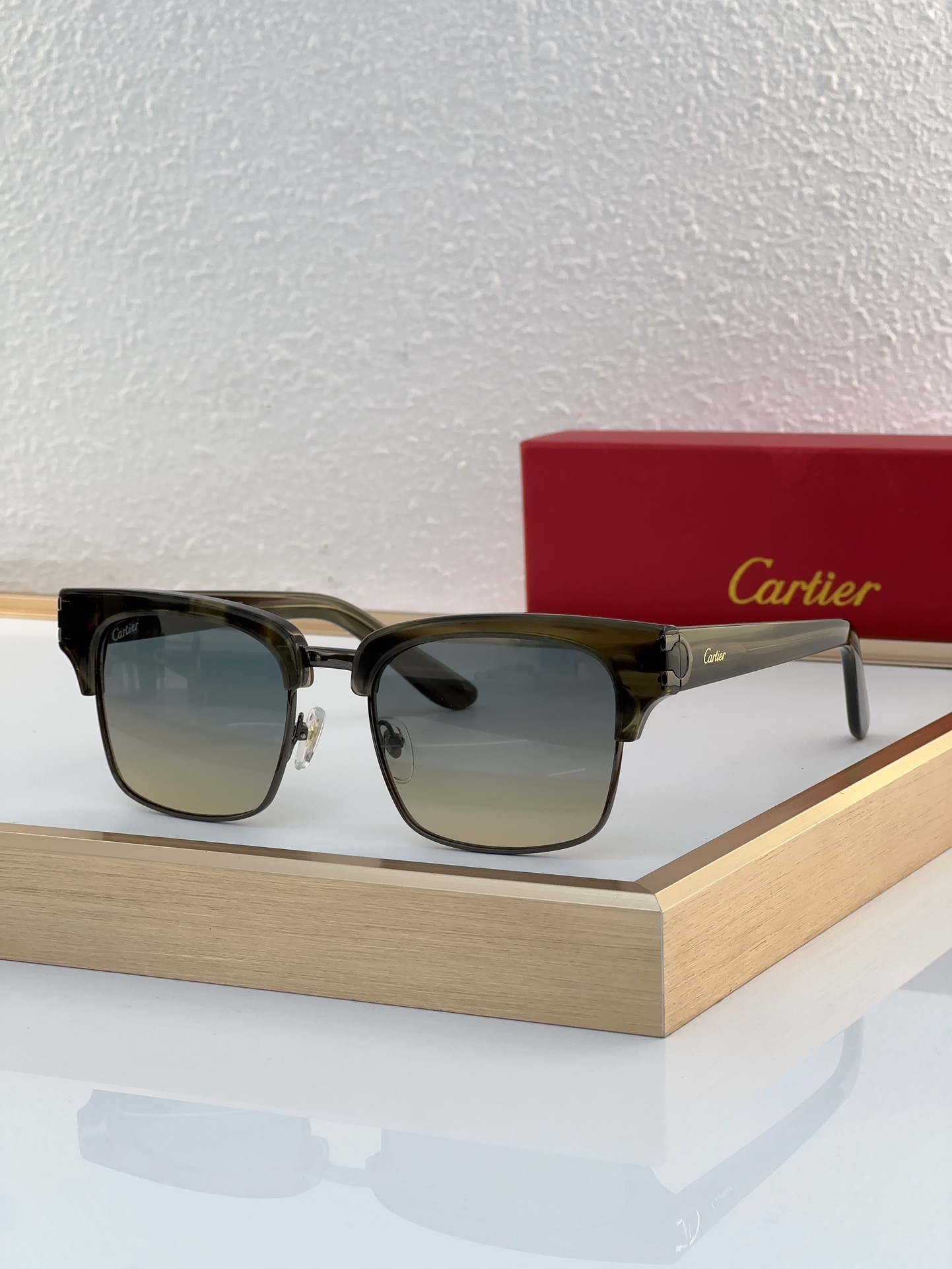 Cartier 0132 Classic Clubmaster Sunglasses