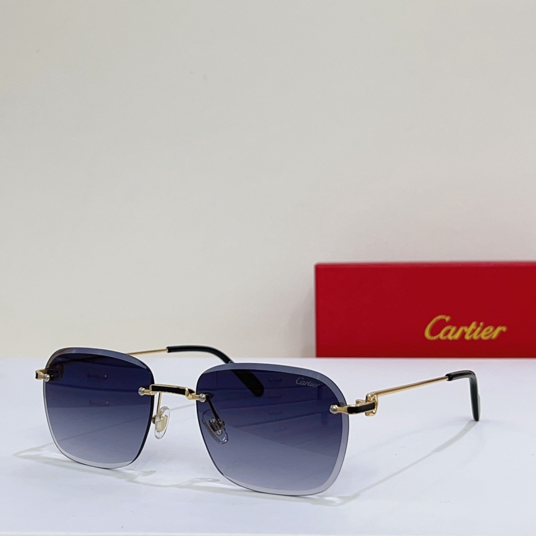 Cartier CT0343S Rimless Square Gradient Sunglasses