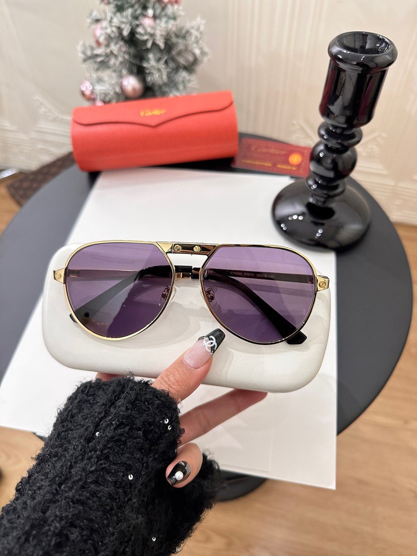 Cartier CT0265S Pilot Sunglasses
