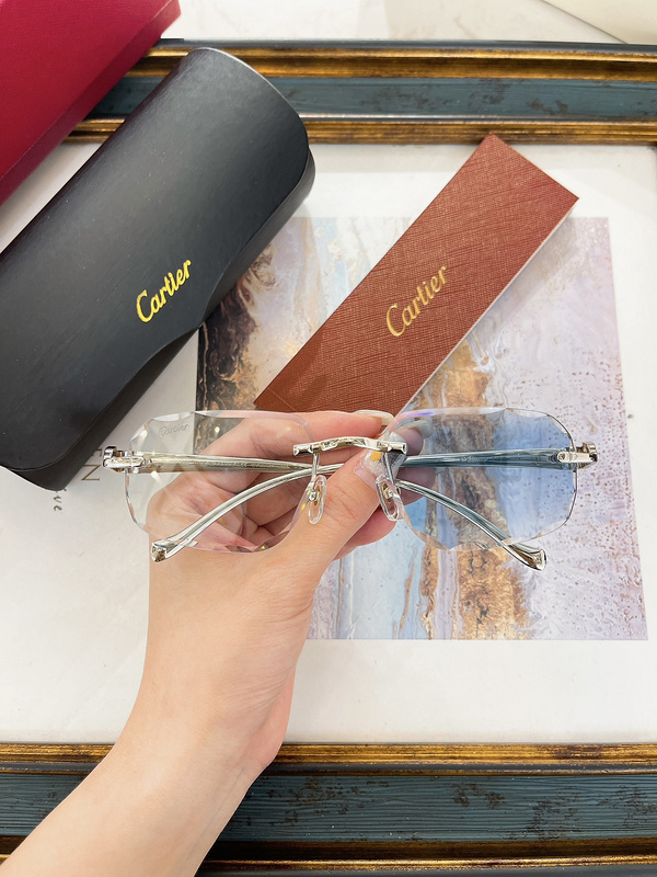 Cartier Titanium Rimless Optical Glasses – Photochromic Lenses