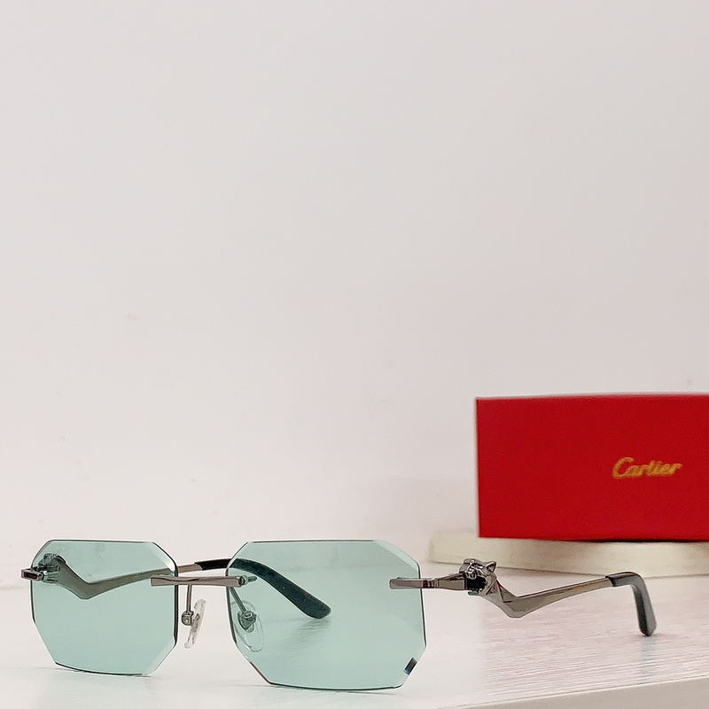 Cartier CT0252S Octagonal Rimless Sunglasses